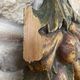 Large wall sculpture in carved gilded wood – fruits and foliage –