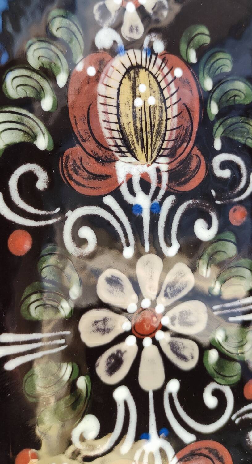 Antique decorative plate Handarbeit Kohler Biel