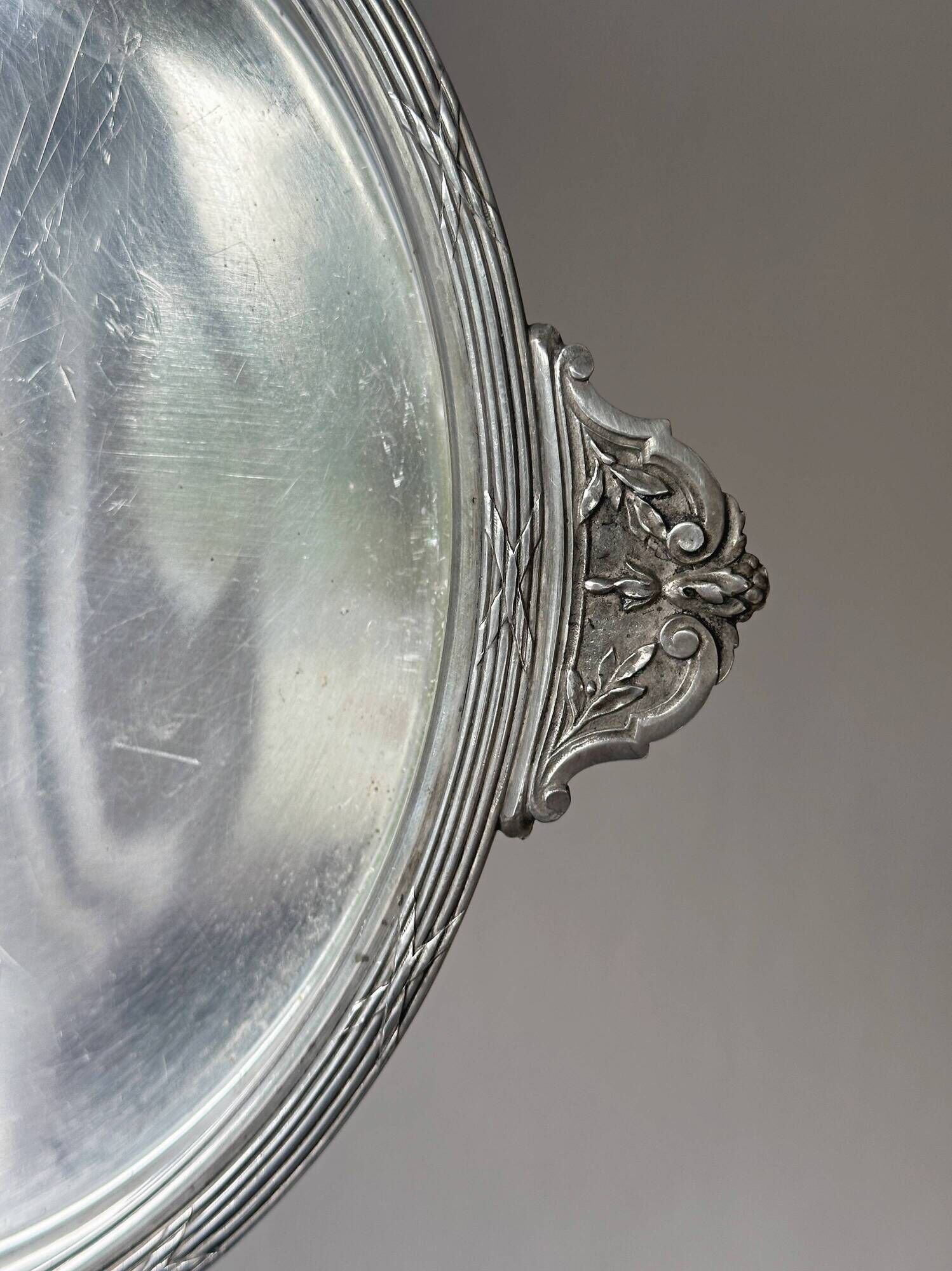 Vintage glass compartment aperitif platter