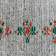 2x8 white & black vintage runner rug 61x234cm