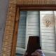 Antique rattan and bamboo mirror