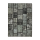 Tapis anatolien contemporain tissé à la main 180 cm x 250 cm tapis patchwork noir