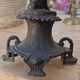 Large antique candelabra in black patinated babbitt – 19th century