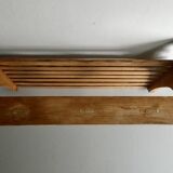 coat rack with hat rack in solid wood