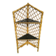 Étagère de coin en rotin