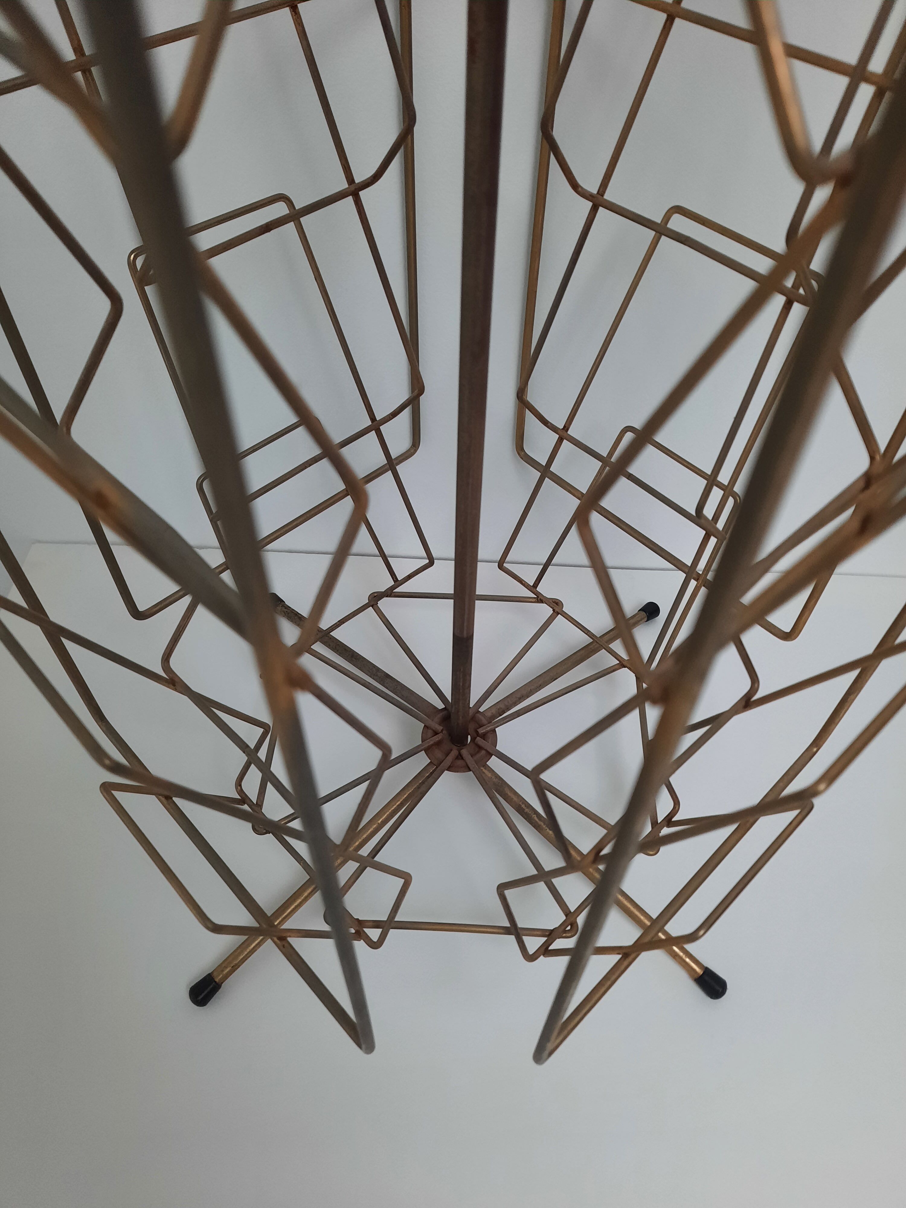 Vintage metal turnstile display