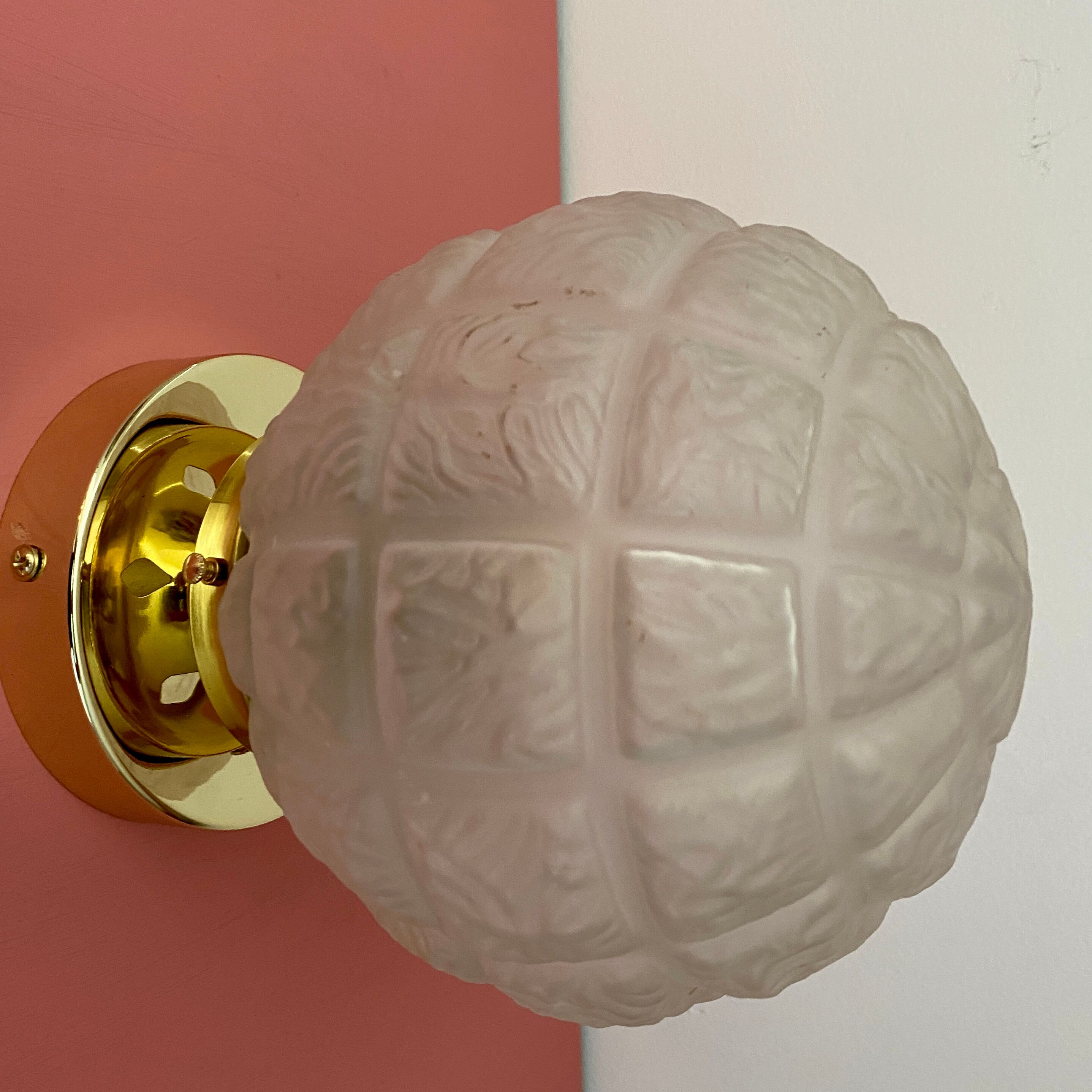 Wall lamp vintage art deco globe