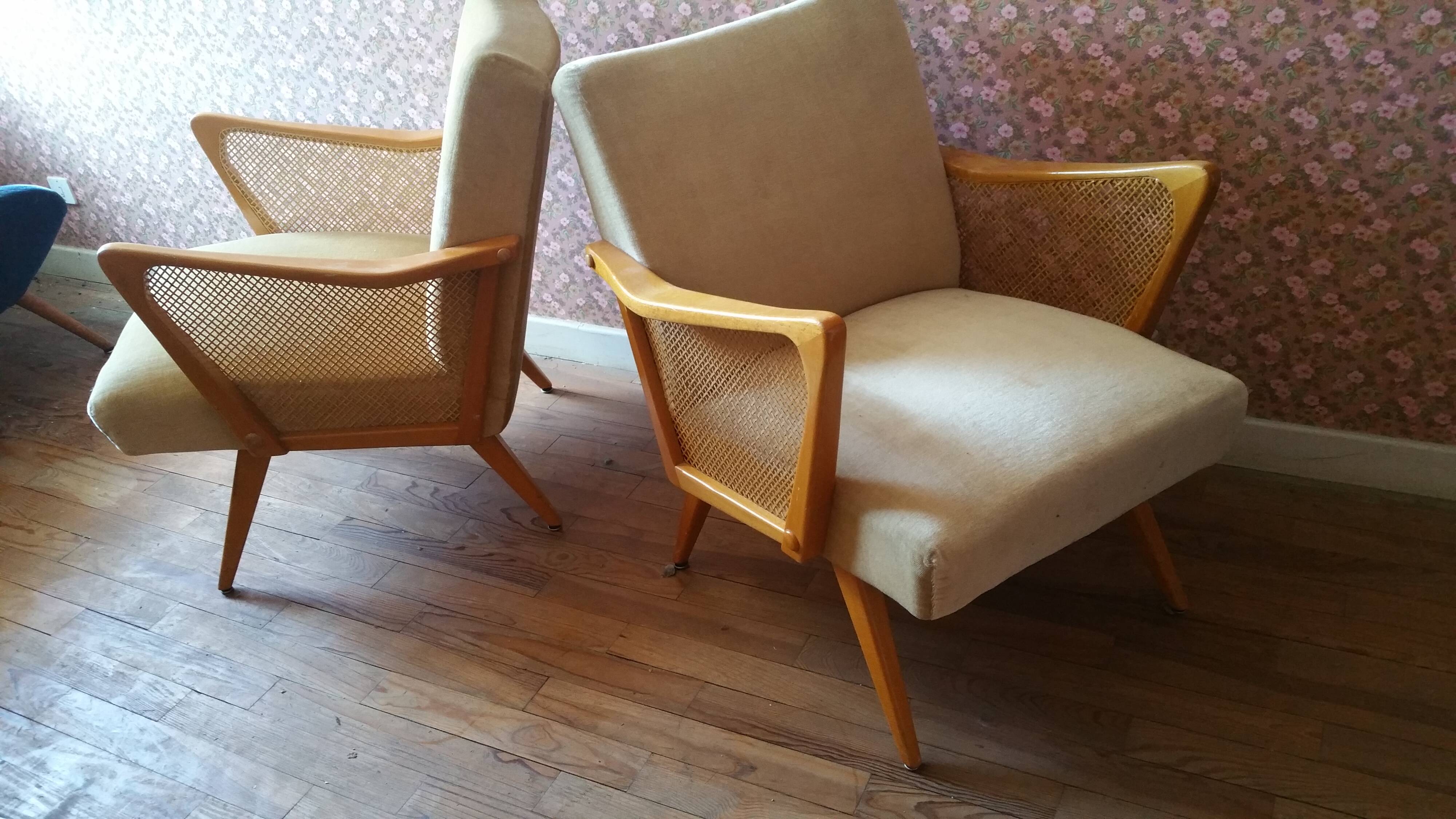 Scandinavian Danish cocktail chair 50 60s