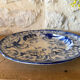 Round plate in ironstone Creil and Montereau model Flora