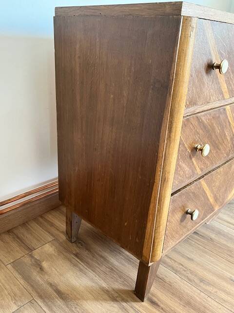 Commode marquetée  3 tiroirs