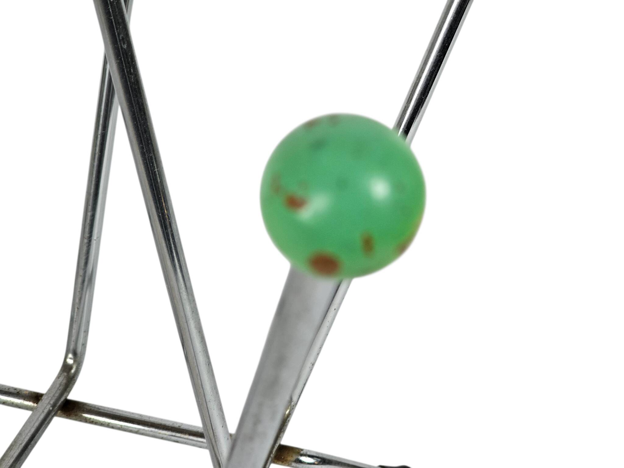 Charles and Ray Eames style magazine rack - Atomic - chrome - wood  Sputnik