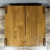 Coffee table from Regain in solid elm circa 1970