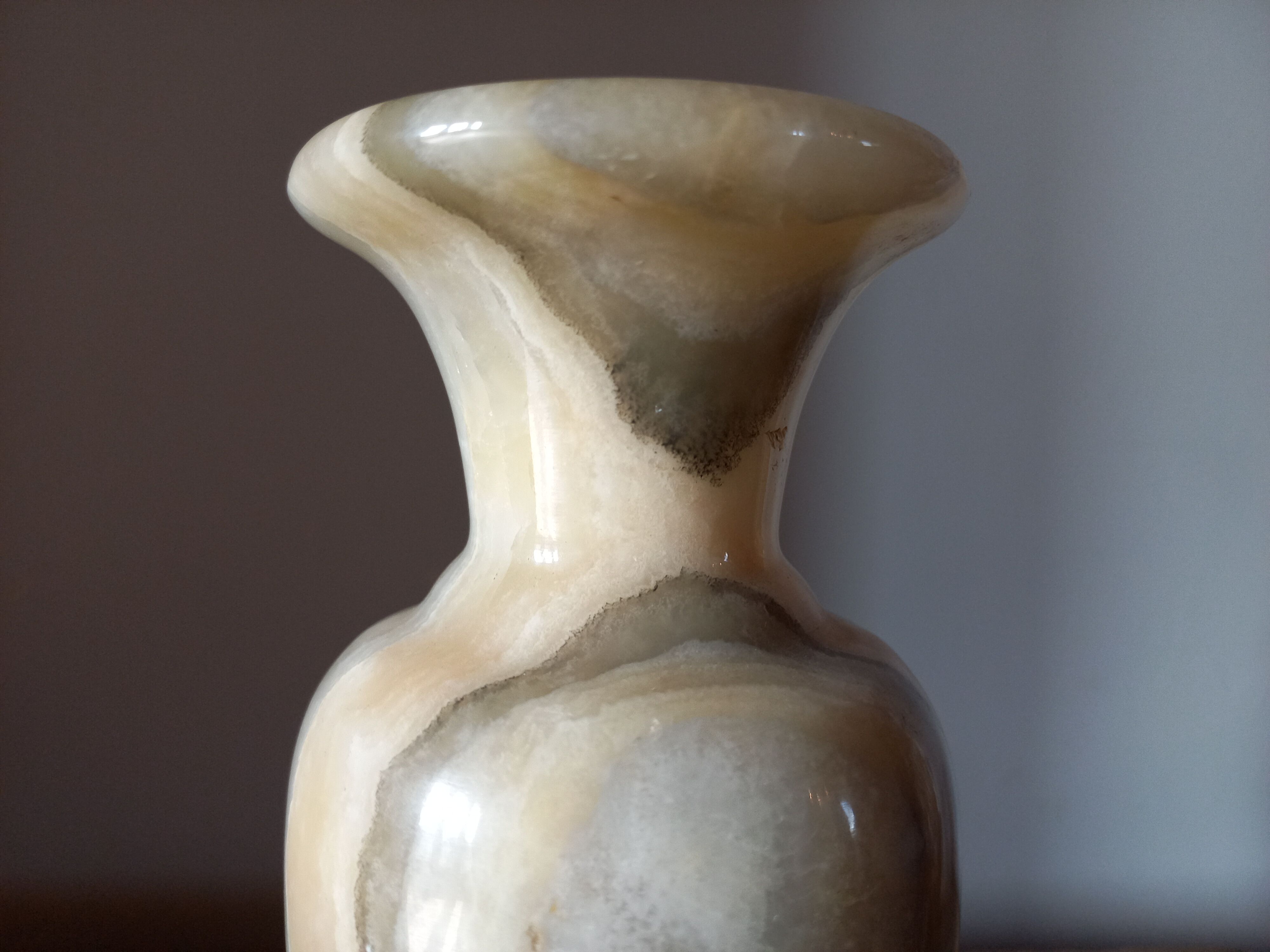Vintage alabaster vase
