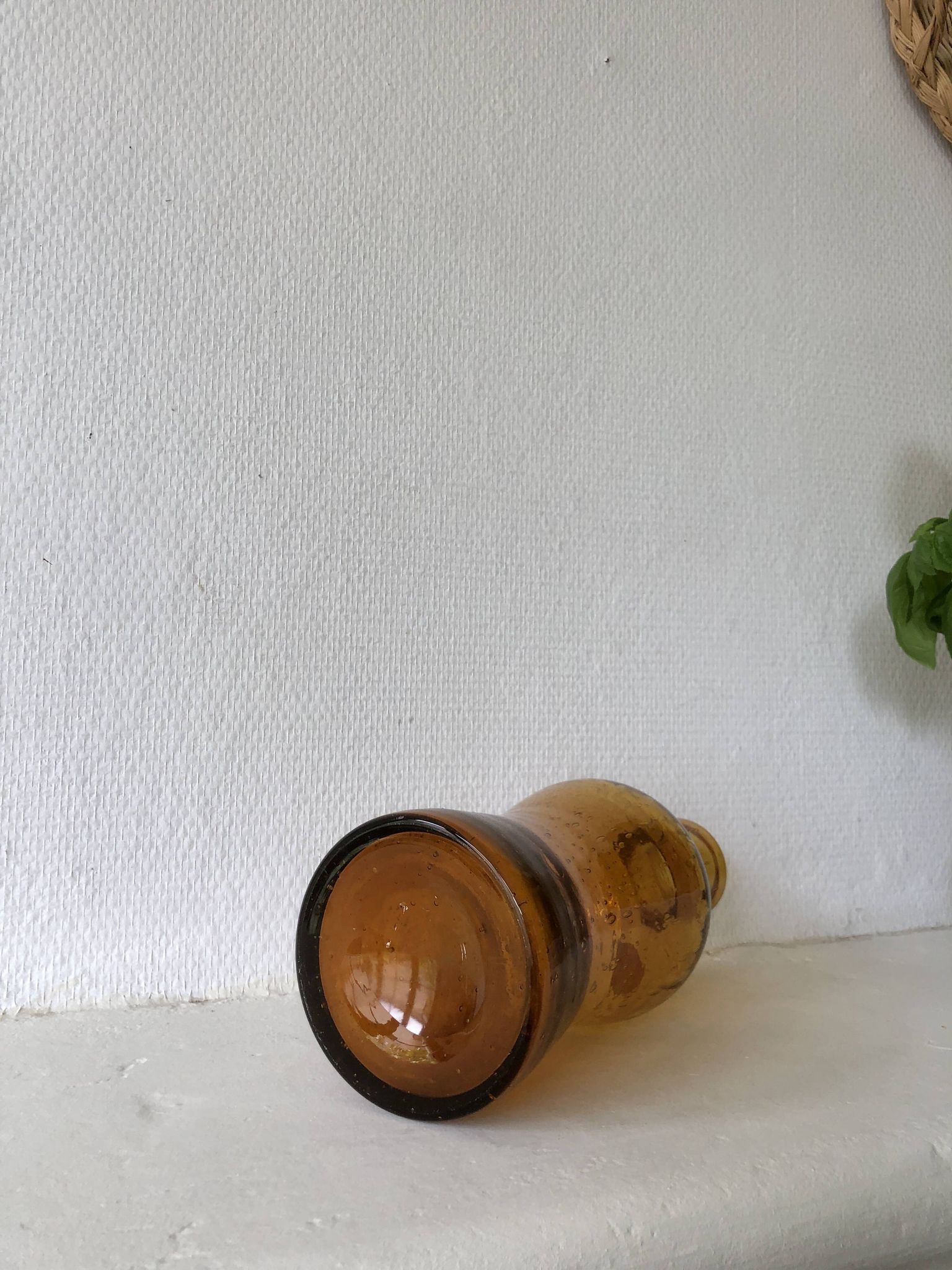 Carafe en verre bullé La Rochère