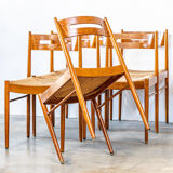 Series of six Scandinavian chairs