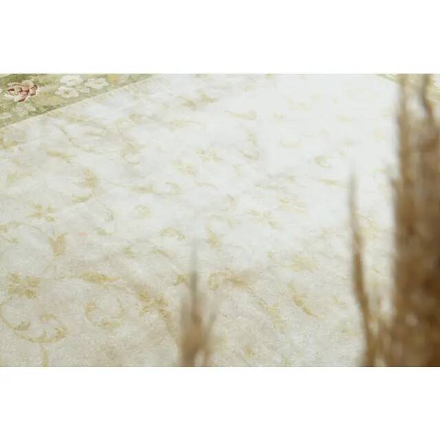 Vintage Turkish Oushak Handmade Wool Cotton Tan Area Rug 235x240