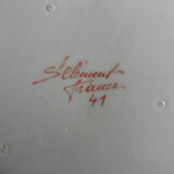 Plate signed St Clement 41 rose decoration