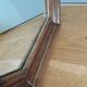 Octagonal mirror 58 x 38 moulded wood frame
