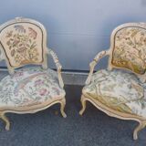 Beautiful pair of Louis xv armchair