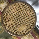 Piano stool in walnut and canning