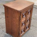 Vintage solid wood commode in Breton style