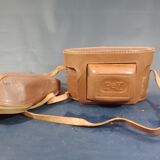 Fex Elite camera with leather cover and flash
