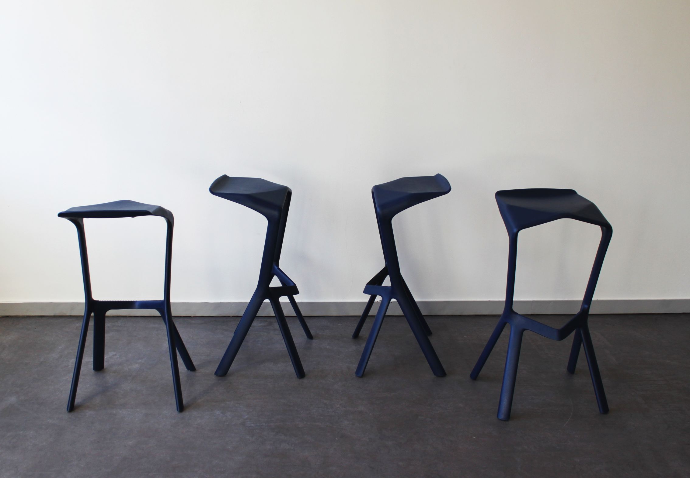 Pair of Miura stools by Konstantin Grcic for Plank, Italy
