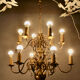 Dutch 2-tier chandelier, 12 light arms, 19th century