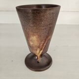 Pair of glazed stoneware mazagrans - Vintage, 1970s