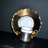 Precious cup in German porcelain and solid silver 835S BP Württemberg