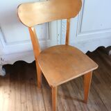 Set of 2 wooden bistro chairs