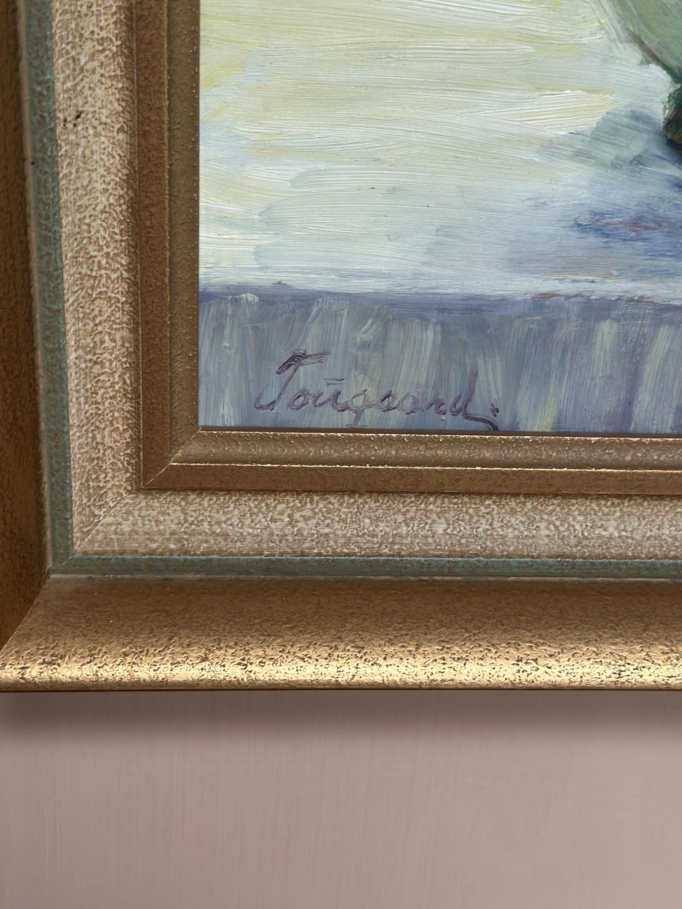 Original Danish Oil on Panel – “Flower Still Life” by Gerda Tougaard