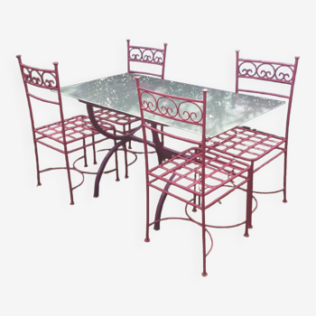 Garden table and 4 chairs