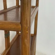 Etagère en bambou et rotin, années 70