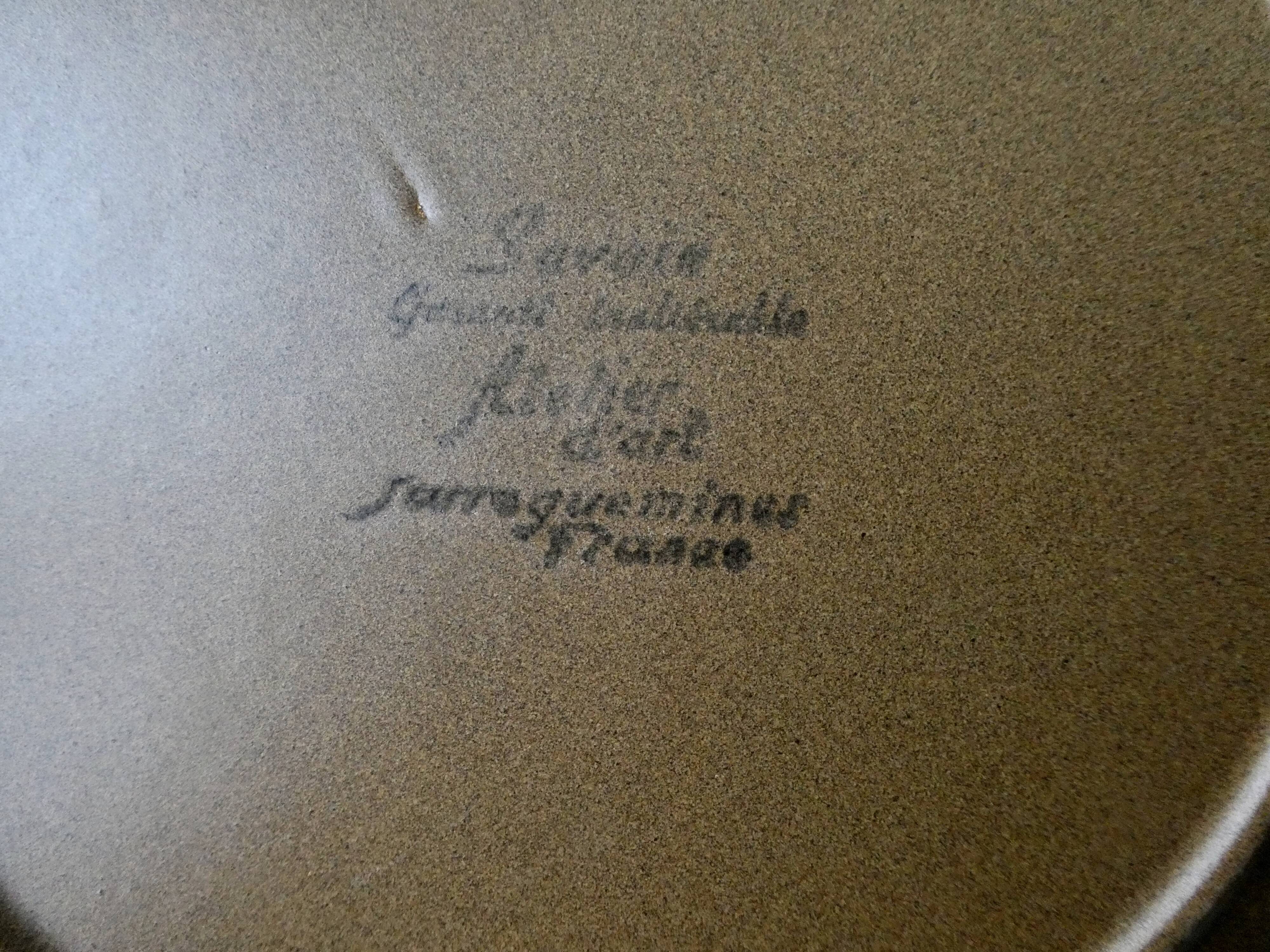 6 flat plates Sarreguemines France, Savoie model