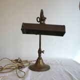 Lampe de bureau ancienne articulée en cuivre