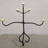 Wrought iron candlestick XIXth