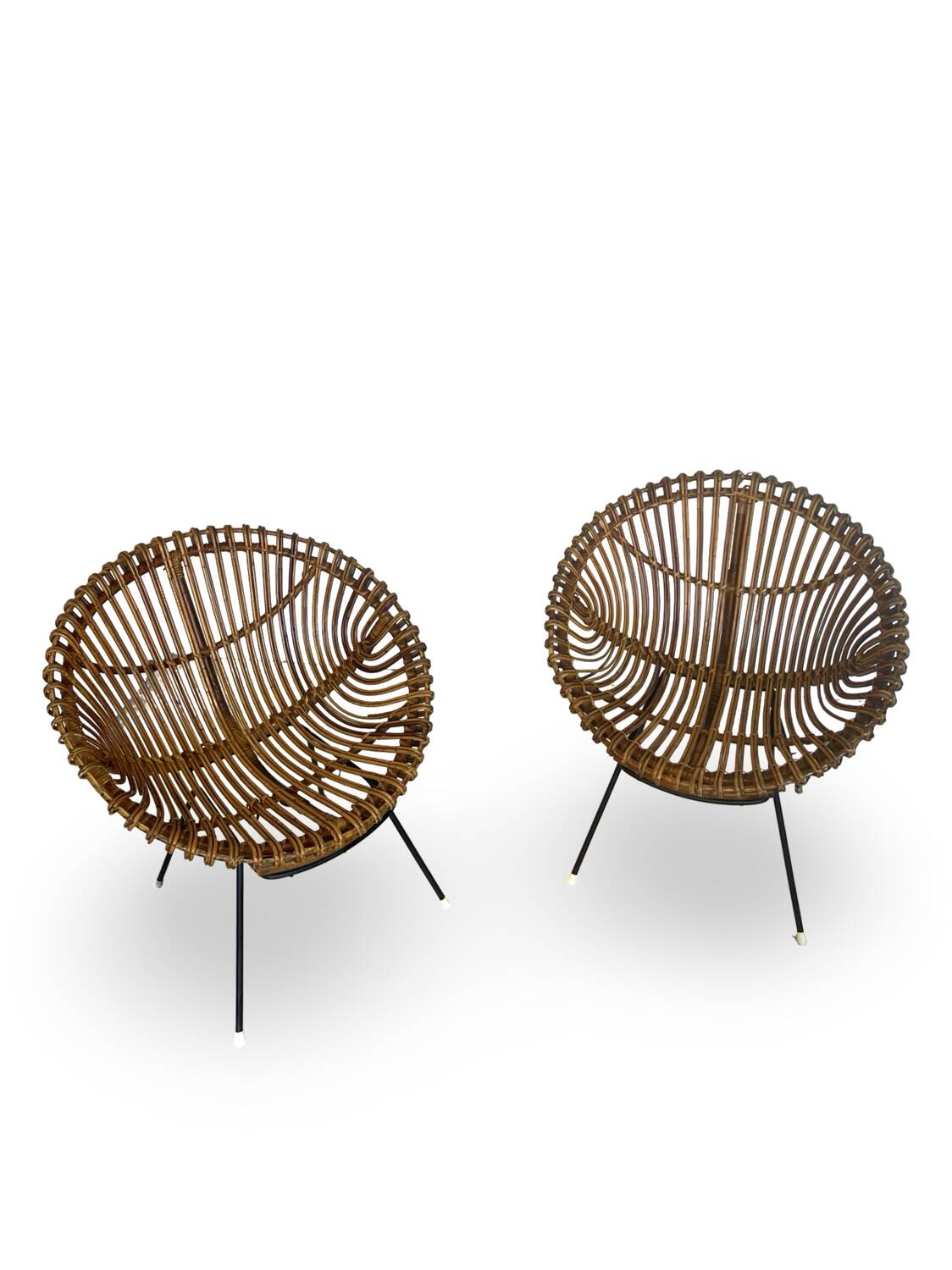 Vintage Rattan Lounge Set, 1960s