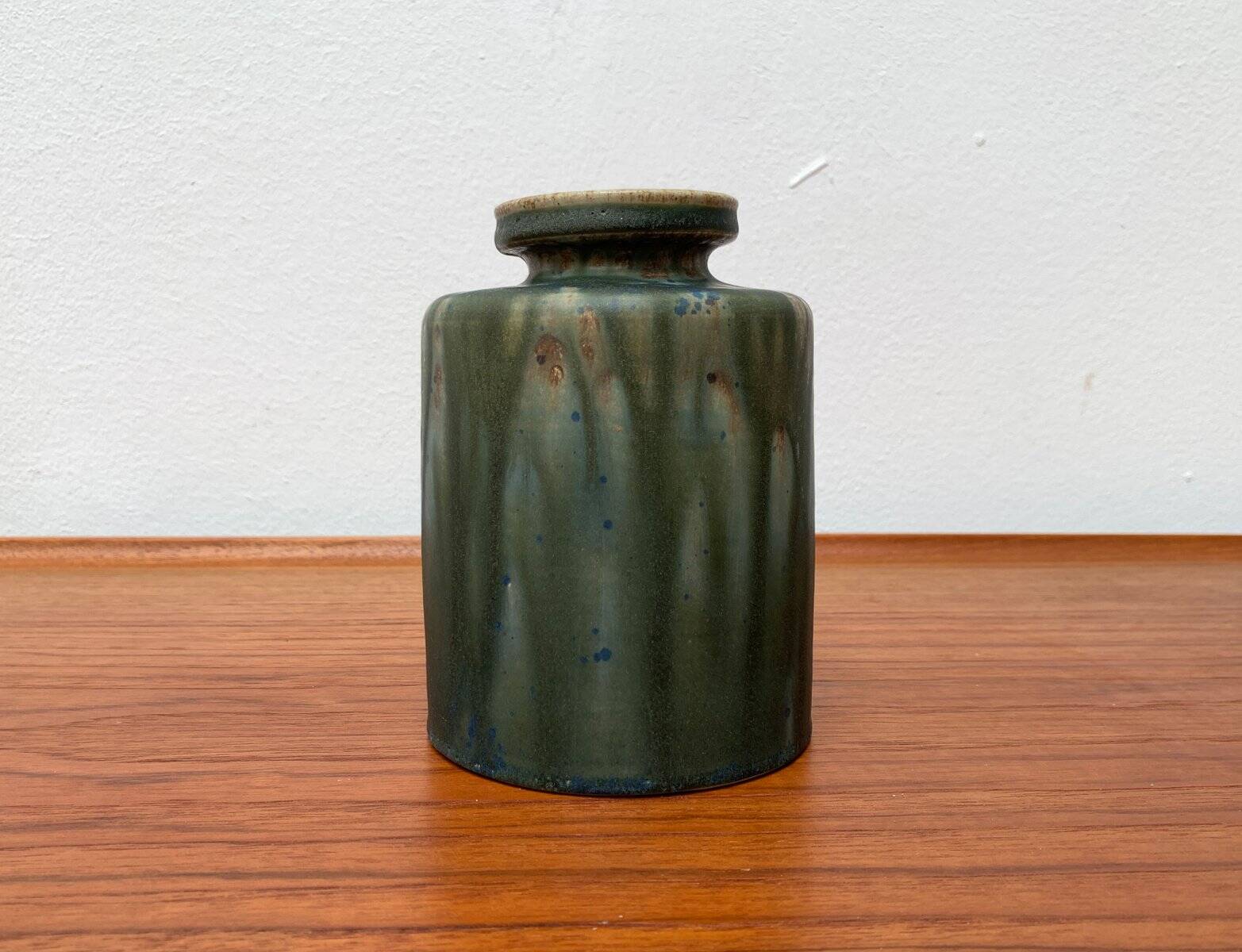 Mid-Century Minimalist Studio Pottery Vase by Rolf Weber for Rolf Weber Steinzeug, 1960s
