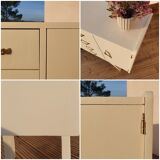 Vintage compass feet chest of drawers