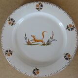 6 plates old moustier, traditional decor