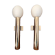 Pair of chrome wall lamps from Sciolari, Italy 1970's