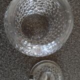 Pot à moutarde en verre moulé