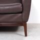 Vintage Brown Leather Sofa on Rosewood Legs from Porfilia Werke, 1960s