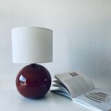 Terracotta ceramic ball lamp