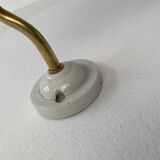 Vintage prismatic glass wall lamp