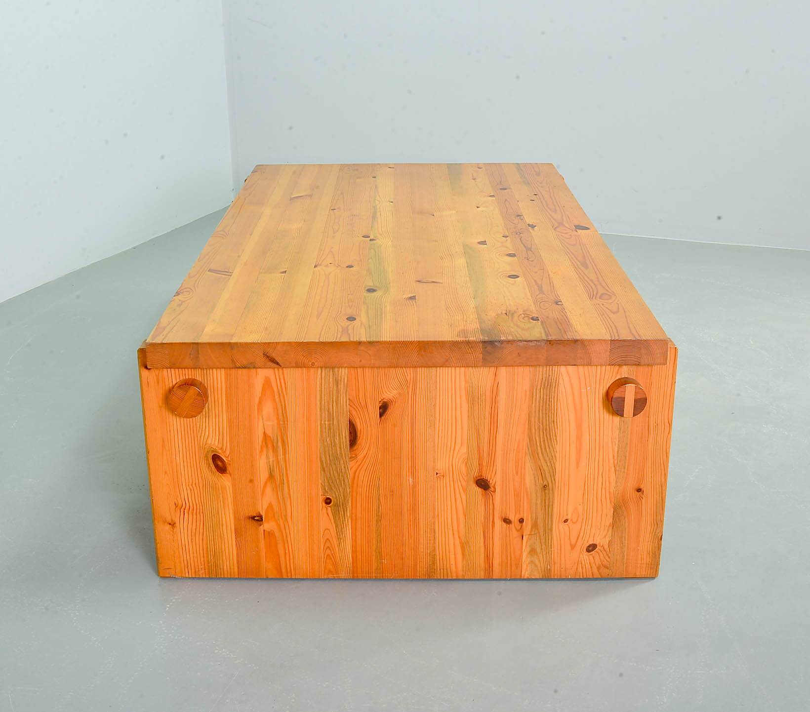 Yngve Ekstrom Scandinavian Design Pinewood Coffee Table Dymling for Swedese