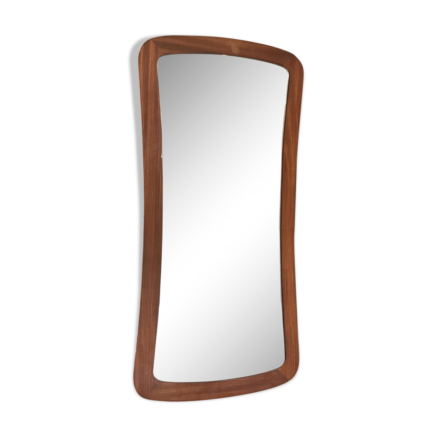 Scandinavian teak mirror