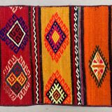 Old Turkish narrow Kilim Runner 250x44 cm shabby chic, vintage kelim