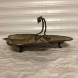 Table servant silver metal.
